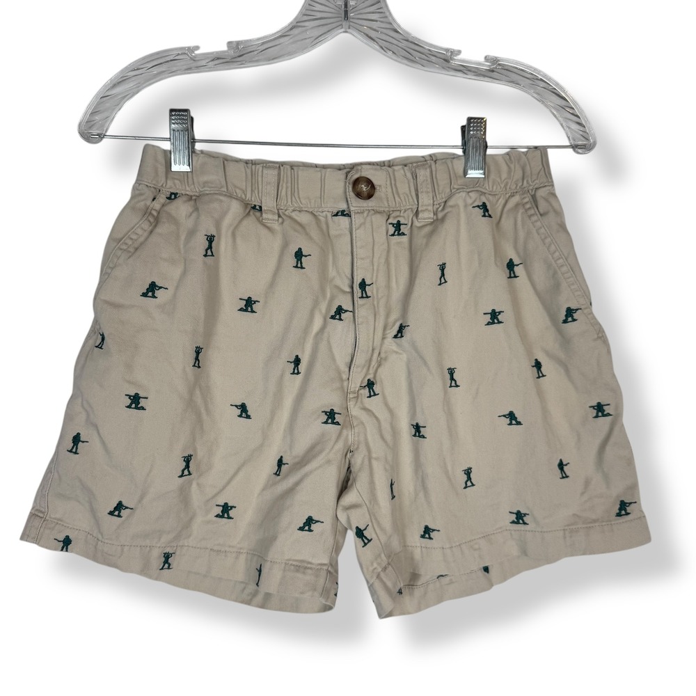 Chubbies Green Tan Flat Front Shorts